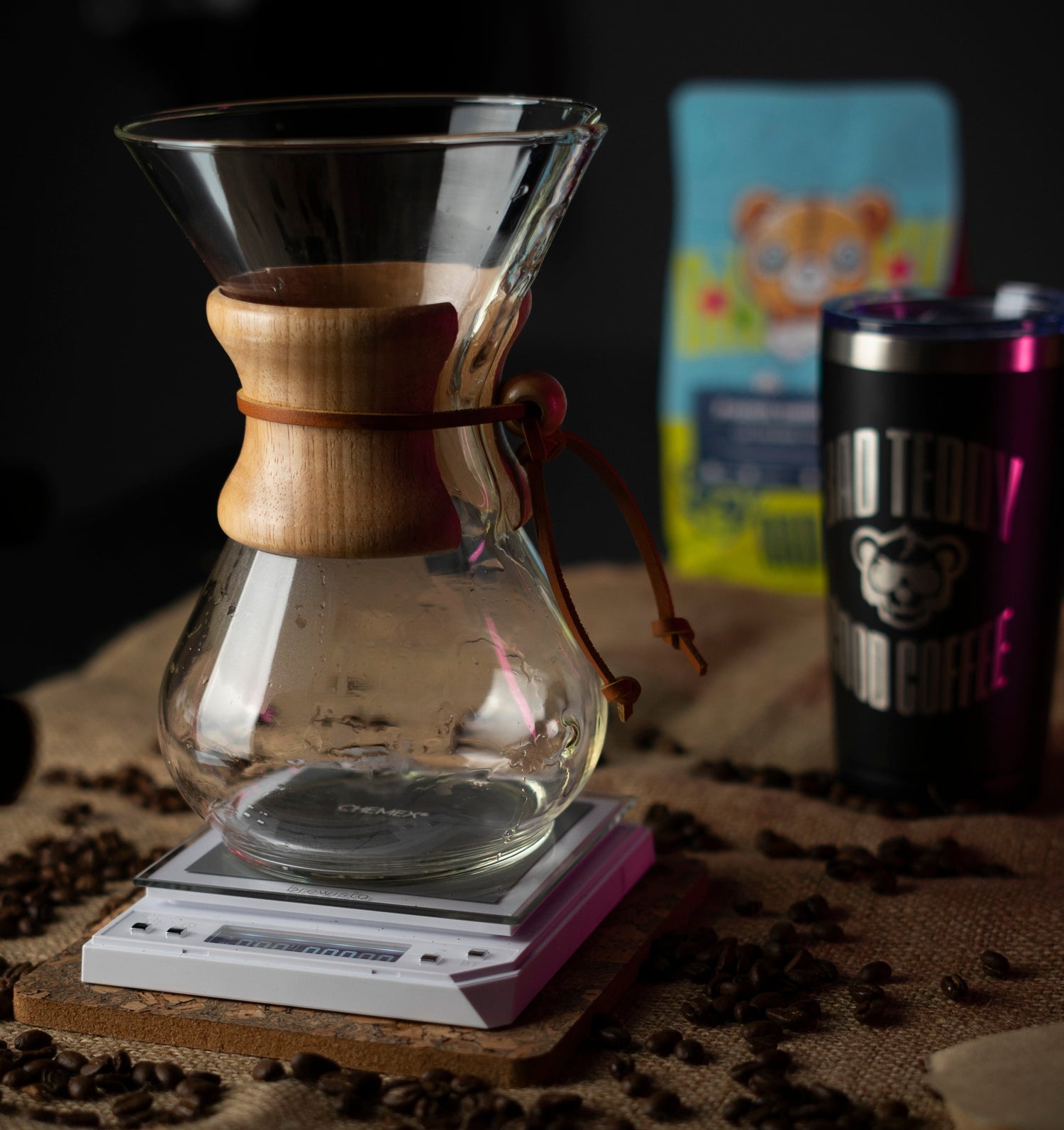 Flash Chill Chemex Bad Teddy Coffee Brew