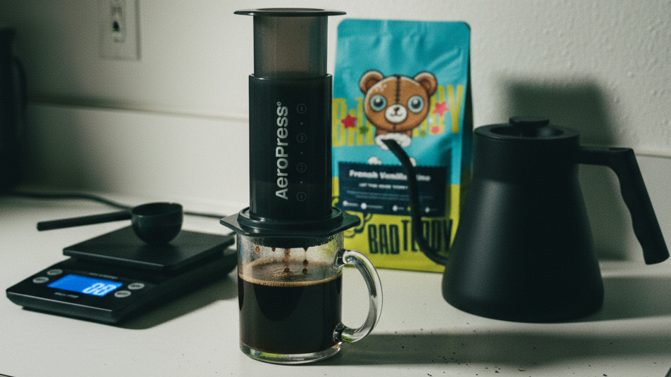 aeropress brewing bad teddy coffee