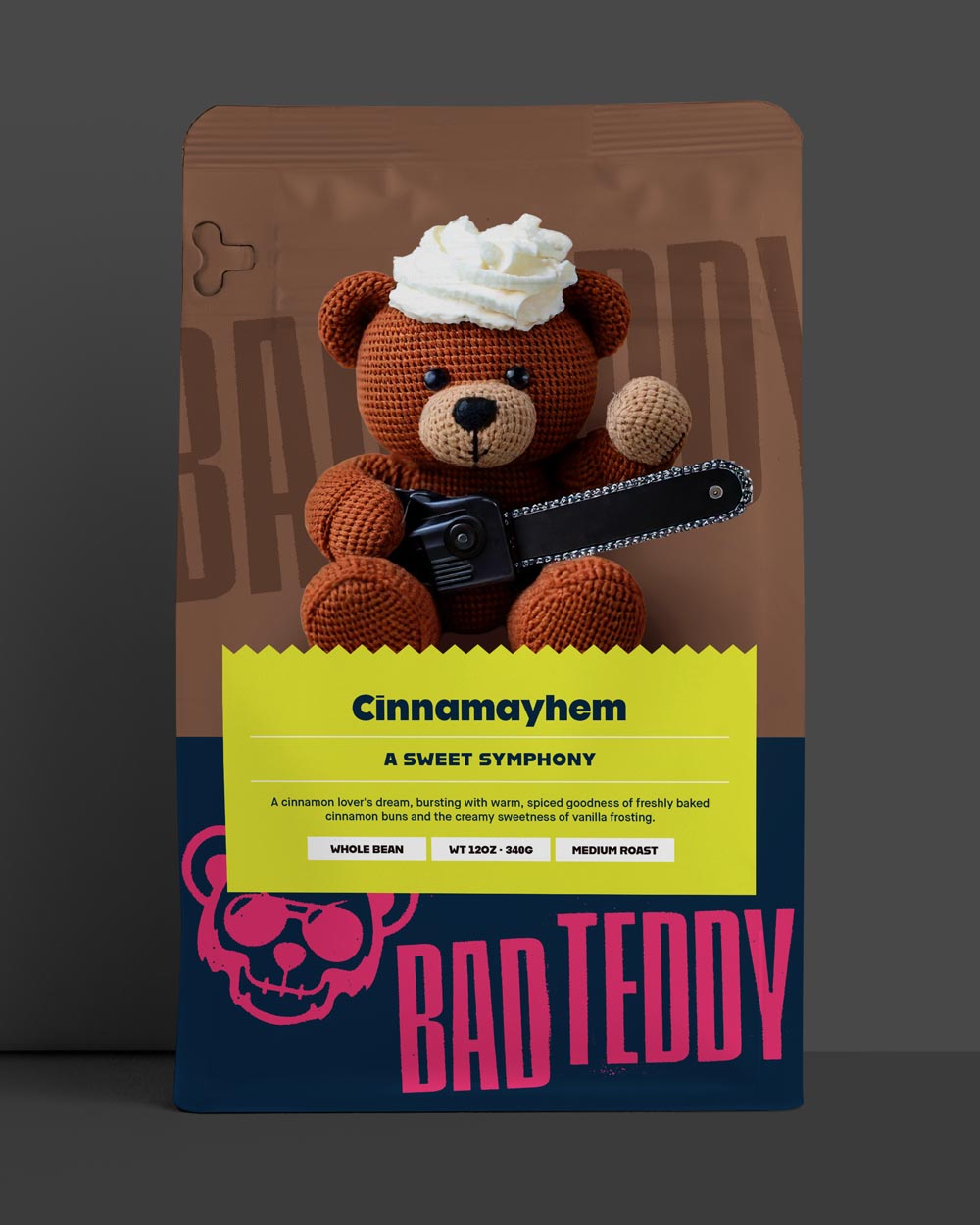 bad teddy coffee bag - cinnamayhem flavor